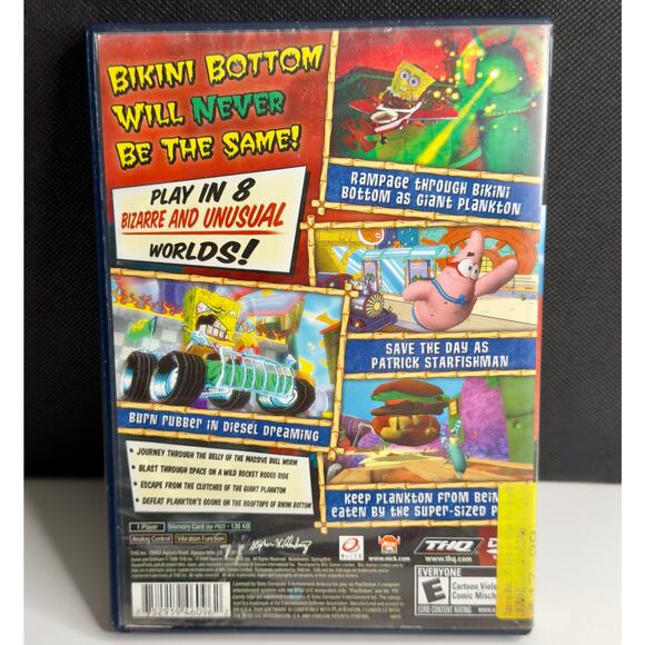 SpongeBob SquarePants Creature from the Krusty Krab (PlayStation 2 , 2006) CIB - Picture 2 of 5